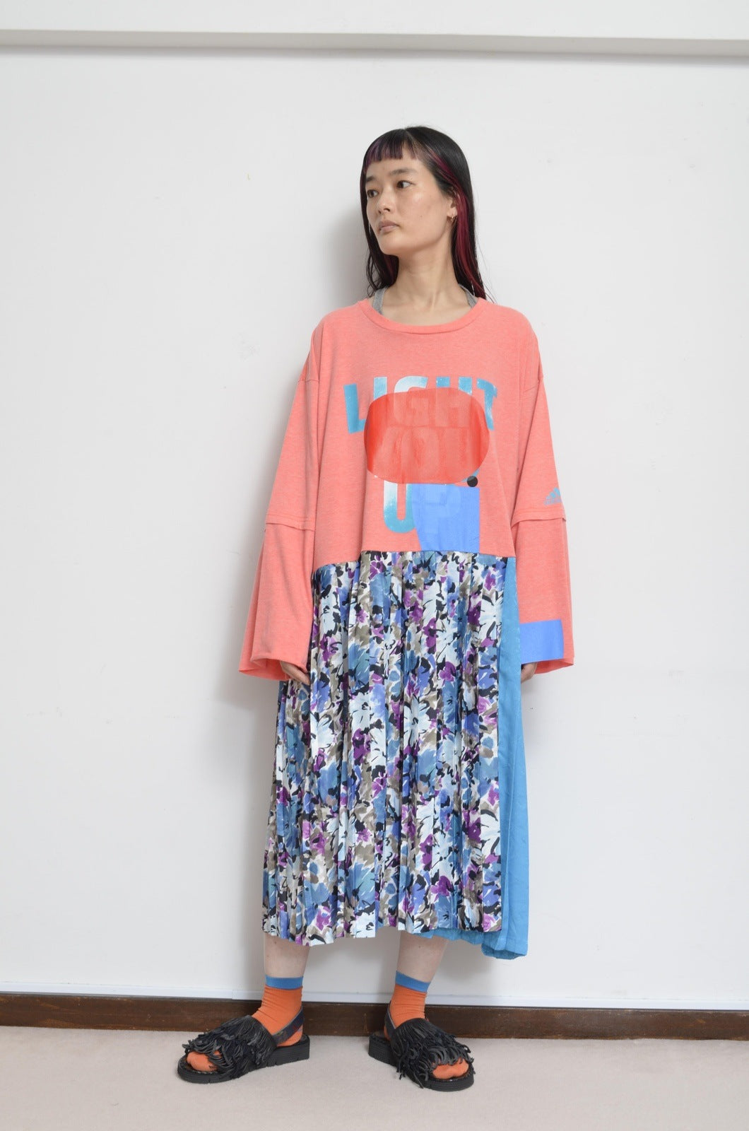 PLEATED TEE OP(PRINT) _ Mi*00 / C