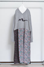 Load image into Gallery viewer, nyoroli KNIT*FLORAL OP_01 / GRAY
