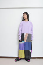 Load image into Gallery viewer, SQUARE SHAKA L/ST OP_01 / PURPLE
