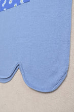 Load image into Gallery viewer, RIPPLE WAVE HEM KNIT P/O w/NECK PARTS(BLUE)
