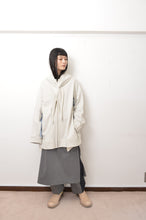 画像をギャラリービューアに読み込む, △ SHAWL ZIP-UP PARKA/GRY
