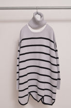 Load image into Gallery viewer, RIPPLE WAVE HEM KNIT P/O w/NECK PARTS_BORDER
