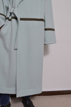 Load image into Gallery viewer, WOOL NO-COLLAR ROBE/SAGE
