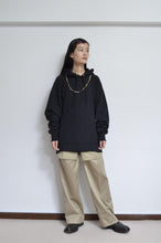 Load image into Gallery viewer, CHIFFON HOODIE (ACCESSORIES) / BLK
