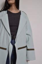 画像をギャラリービューアに読み込む, WOOL NO-COLLAR ROBE/SAGE
