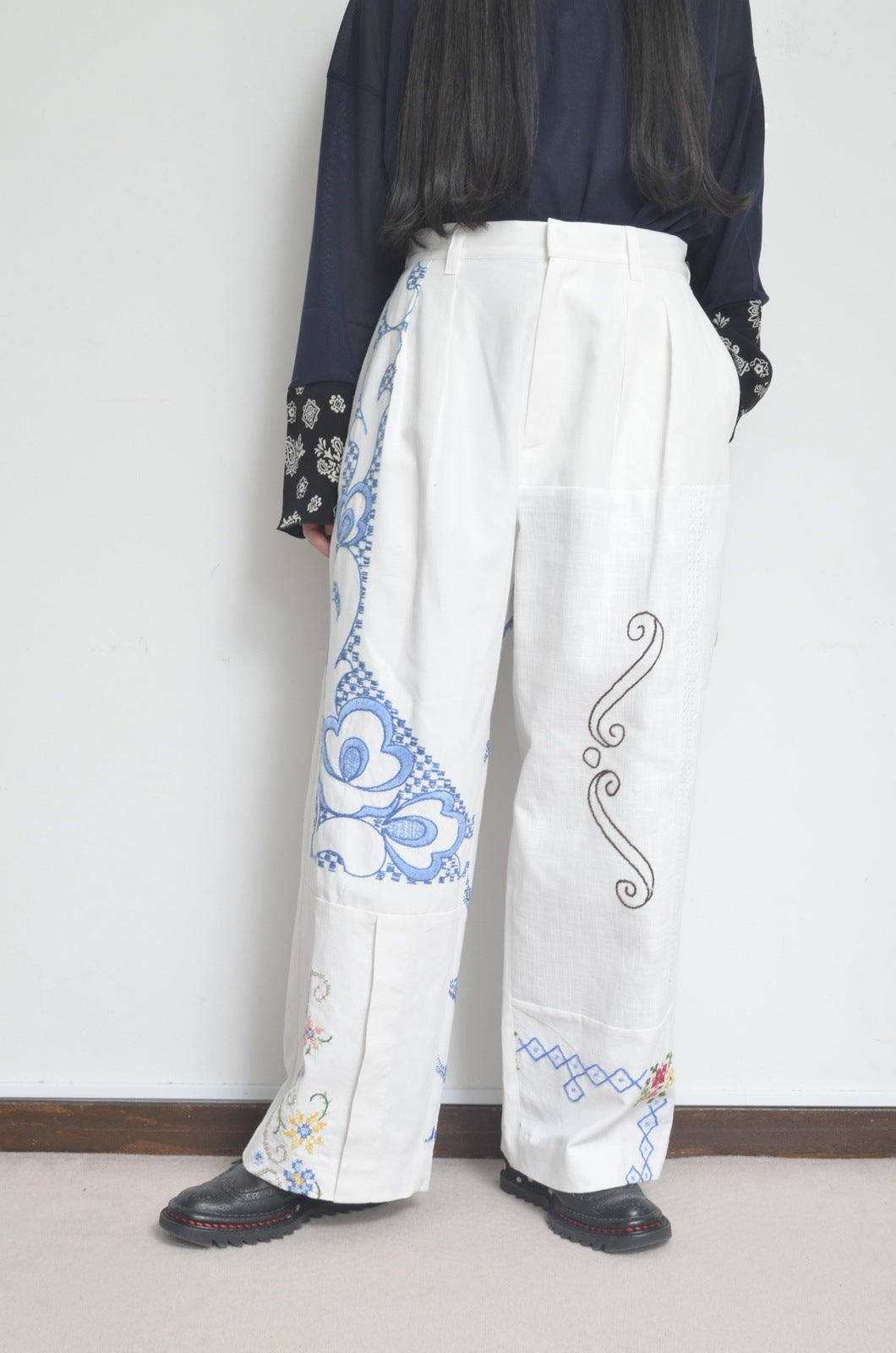 TABLE CLOTH WIDE TUCK PT/COL_01 / B – here/YEAH RIGHT!!
