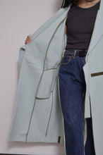 画像をギャラリービューアに読み込む, WOOL NO-COLLAR ROBE/SAGE
