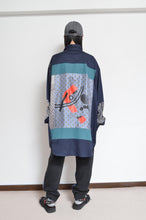 画像をギャラリービューアに読み込む, SILKY TWILL SHIRTS(PRINT) NAVY/02
