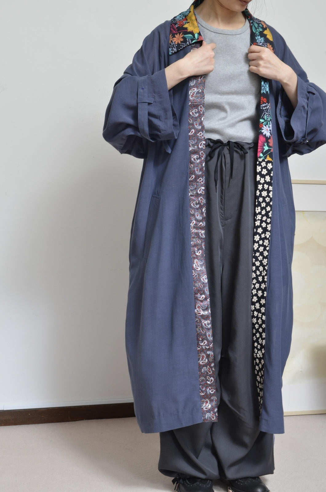 ROBE TRENCH COAT_VOILE (02/NAV)