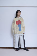 画像をギャラリービューアに読み込む, SWITCHING KNIT HOODIE(PRINT) 01/OFF WHITE_Mi
