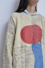 画像をギャラリービューアに読み込む, SWITCHING KNIT HOODIE(PRINT) 01/OFF WHITE_Mi
