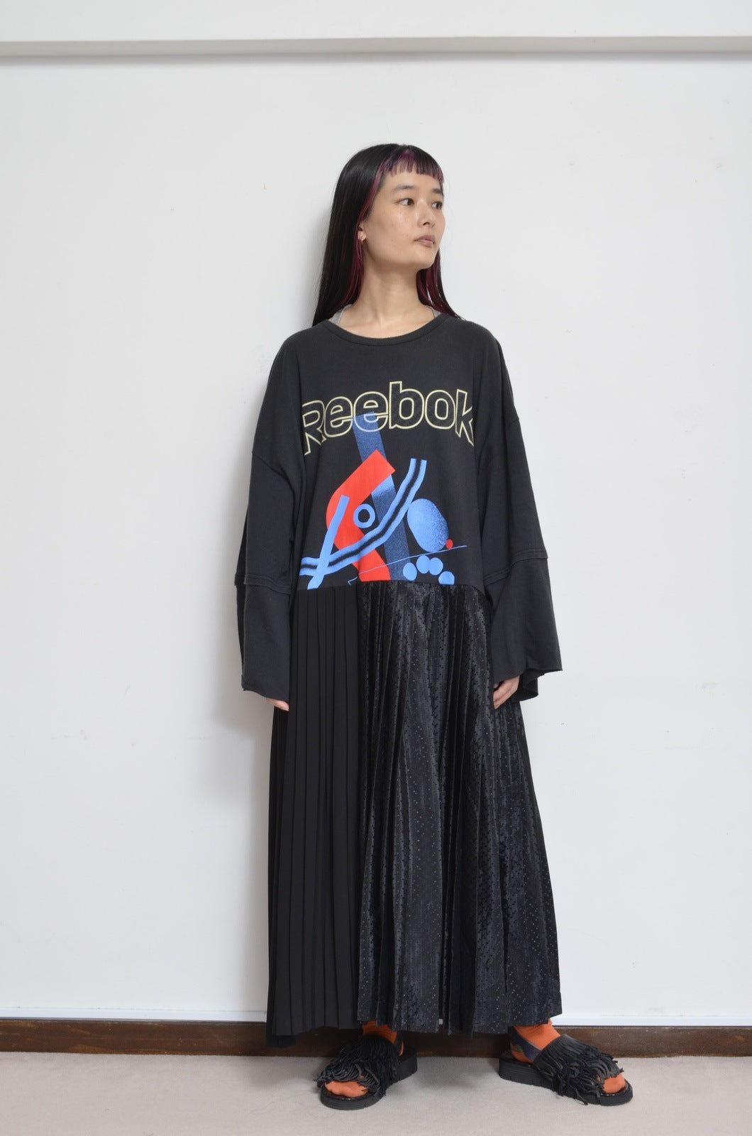 PLEATED TEE OP(PRINT)_X*01