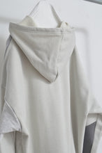 Load image into Gallery viewer, CUT AND CONNECTED BACKPILE HOODIE / GRAY
