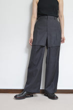 Load image into Gallery viewer, SLIT SLACKS PT GRY / 02_B
