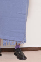 Load image into Gallery viewer, [your right things 代官山 蔦屋書店出品中]MUFFLER WRAP SKIRT/SAX BLUE
