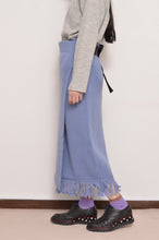 Load image into Gallery viewer, MUFFLER WRAP SKIRT/SAX BLUE
