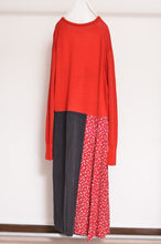 Load image into Gallery viewer, nyoroli KNIT*FLORAL OP_00/RED
