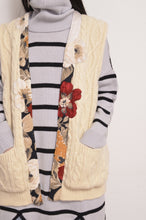 画像をギャラリービューアに読み込む, KNIT VEST C/D_WHITE
