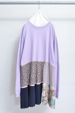 画像をギャラリービューアに読み込む, TIERED L/S T OP 01 / PURPLE
