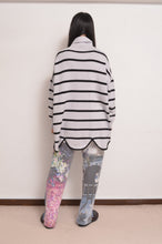 Load image into Gallery viewer, RIPPLE WAVE HEM KNIT P/O w/NECK PARTS_BORDER
