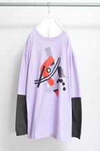 Load image into Gallery viewer, SWITCHING SLEEVE L/S T_ 01 / PURPLE/X
