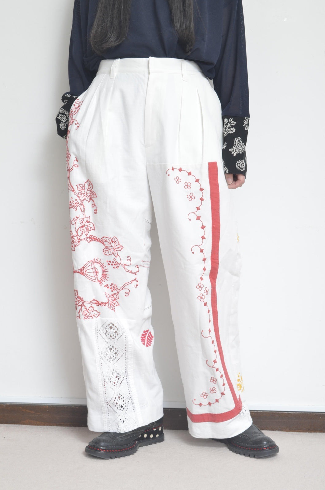 TABLE CLOTH WIDE TUCK PT/COL_01 / G