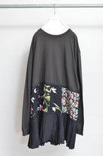 画像をギャラリービューアに読み込む, TIERED L/S T OP 01 / CHARCOAL_C
