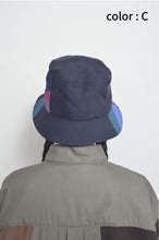 Load image into Gallery viewer, CUT AND CONNECTED TENCEL BUCKET HAT/NAV
