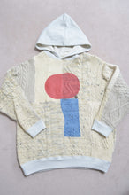 画像をギャラリービューアに読み込む, SWITCHING KNIT HOODIE(PRINT) 01/OFF WHITE_Mi
