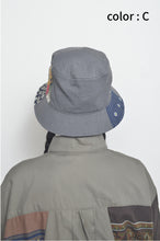 Load image into Gallery viewer, CUT AND CONNECTED TWILL BUCKET HAT
