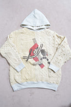 画像をギャラリービューアに読み込む, SWITCHING KNIT HOODIE(PRINT) 01/OFF WHITE_X
