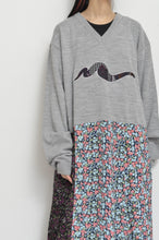 Load image into Gallery viewer, nyoroli KNIT*FLORAL OP_01 / GRAY
