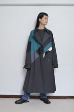 Load image into Gallery viewer, REMIX TRENCH COAT/NAV/02
