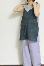 Load image into Gallery viewer, V-NECK TANK_LONG_LINEN 01/PURPLE
