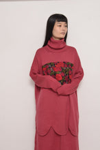 画像をギャラリービューアに読み込む, RIPPLE WAVE HEM KNIT P/O w/NECK PARTS(ROSE)
