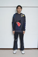 Load image into Gallery viewer, CUT AND CONNECTED BACKPILE HOODIE / DARK
