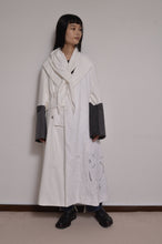 Load image into Gallery viewer, TABLE CLOTH △ SHAWL COAT/SHORT LINER set_WHT
