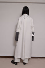 Load image into Gallery viewer, TABLE CLOTH △ SHAWL COAT/SHORT LINER set_WHT
