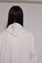 Load image into Gallery viewer, TABLE CLOTH △ SHAWL COAT/SHORT LINER set_WHT
