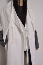 Load image into Gallery viewer, TABLE CLOTH △ SHAWL COAT/SHORT LINER set_WHT
