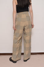 画像をギャラリービューアに読み込む, BLOCK CHECK TENCEL SIDE OPEN PANTS
