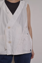 Load image into Gallery viewer, TABLE CLOTH △ SHAWL COAT/SHORT LINER set_WHT
