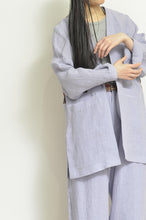 Load image into Gallery viewer, NO-COLLAR JK_LINEN 01/PURPLE
