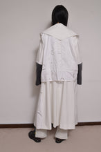 Load image into Gallery viewer, TABLE CLOTH △ SHAWL COAT/SHORT LINER set_WHT
