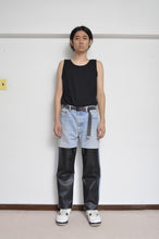 Load image into Gallery viewer, LEATHER SLIT PT B/BLK_01
