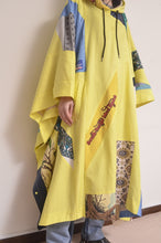 Load image into Gallery viewer, CUT AND CONNECTED C/C/L PONCHO / NEON YELLOW
