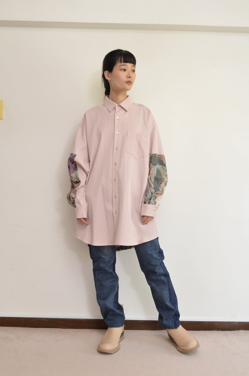 FLORAL BIG SHIRTS_PNK