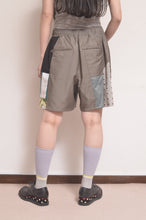 Load image into Gallery viewer, CUT AND CONNECTED C/C/L SHORTS /KHAKI
