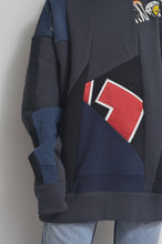 Load image into Gallery viewer, CUT AND CONNECTED BACKPILE HOODIE / DARK
