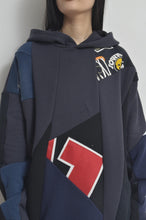 Load image into Gallery viewer, CUT AND CONNECTED BACKPILE HOODIE / DARK
